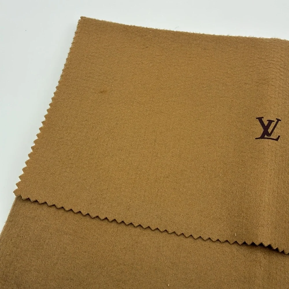 Louis Vuitton vintage logo Camel Felt dust bag